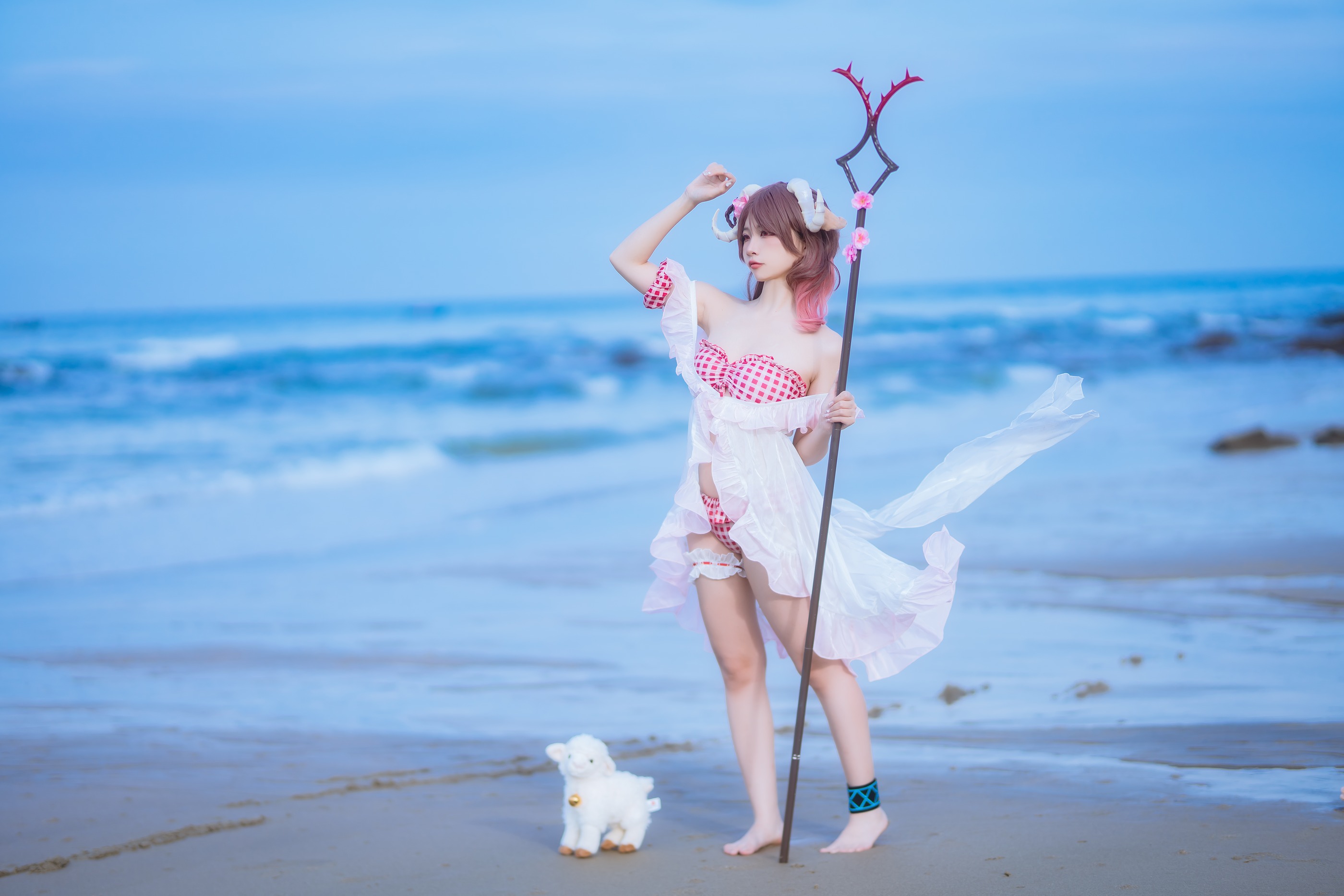 图片[1]-二佐Nisa – NO.167 泰拉夏日纪事 艾雅法拉泳装[34P]-XikXak